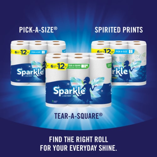 Sparkle® Tear-A-Square® Double Roll Paper Towels Perspective: bottom