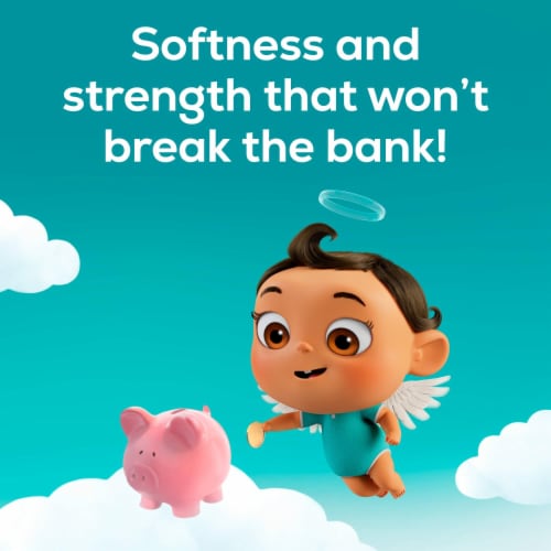 Angel Soft® Mega 2-Ply Toilet Paper Perspective: bottom