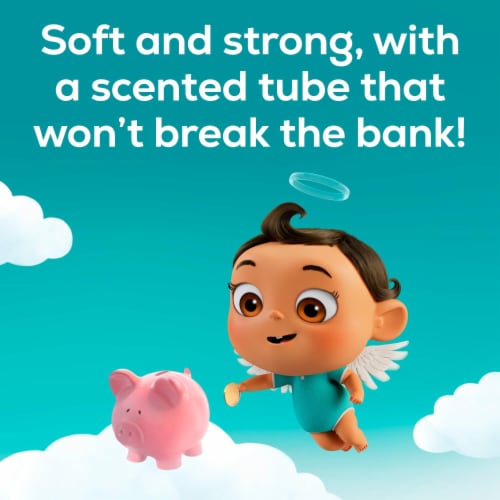 Angel Soft® Fresh Linen Scent Toilet Tissue Perspective: bottom