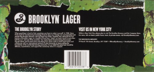 Brooklyn Brewery® Hoppy Amber Brooklyn Lager Beer Perspective: bottom