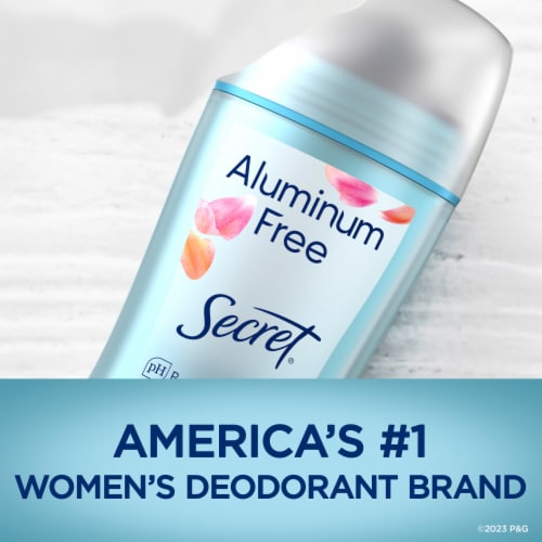 Secret Aluminum Free Rose Deodorant Perspective: bottom