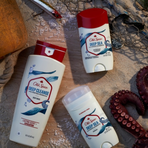 Old Spice Men's Deep Cleanse with Deep Sea Minerals Body Wash Perspective: bottom