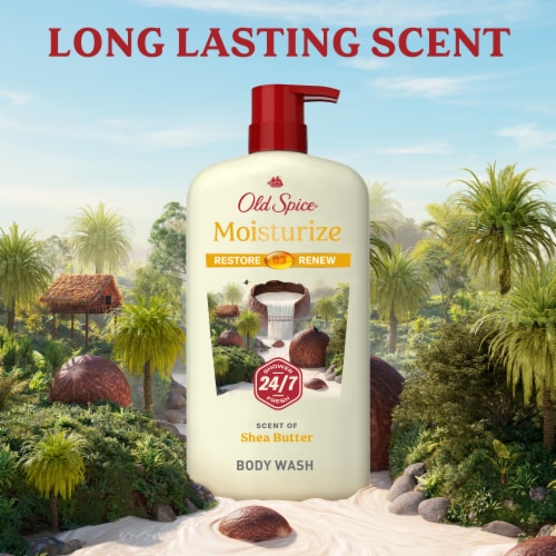 Old Spice Fresher Collection Body Wash Pump Moisturizing With Shea Butter Perspective: bottom