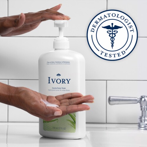 Ivory Mild & Gentle Aloe Scent Body Wash Perspective: bottom