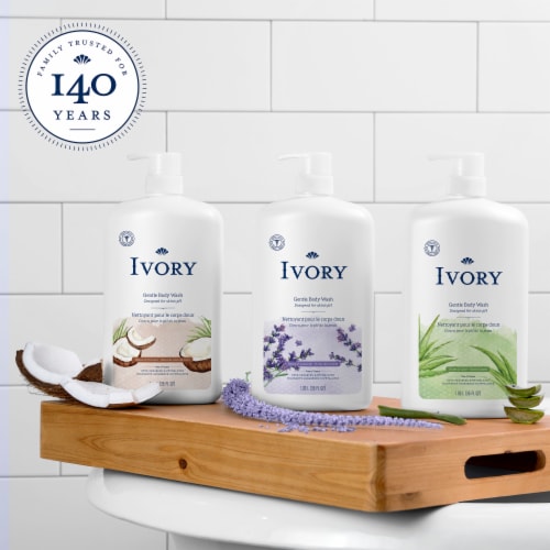 Ivory Aloe Body Wash Pump Perspective: bottom