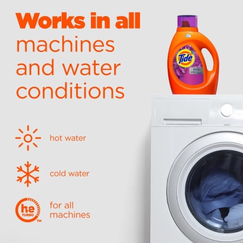 Tide HE Plus Febreze Freshness Spring & Renewal Liquid Laundry Detergent Perspective: bottom