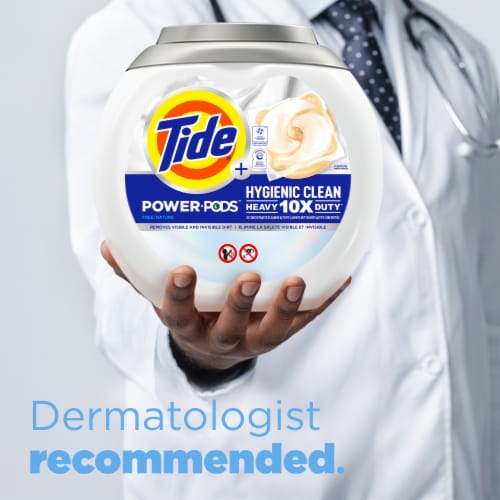 Tide Power PODS Hygienic Clean Heavy Duty Free Liquid Laundry Detergent Pacs Perspective: bottom