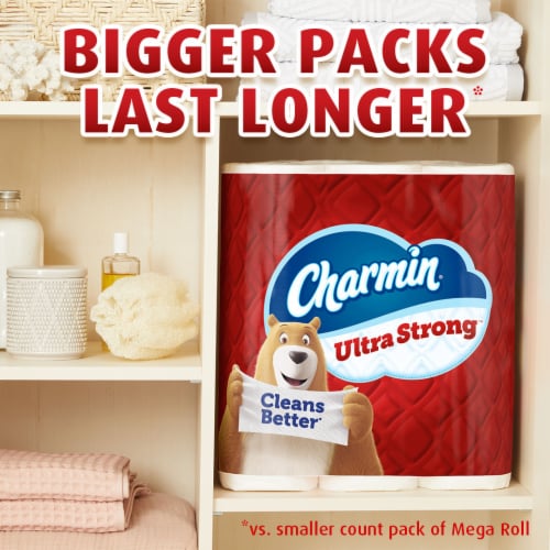 Charmin Ultra Strong Mega Roll Toilet Paper Perspective: bottom