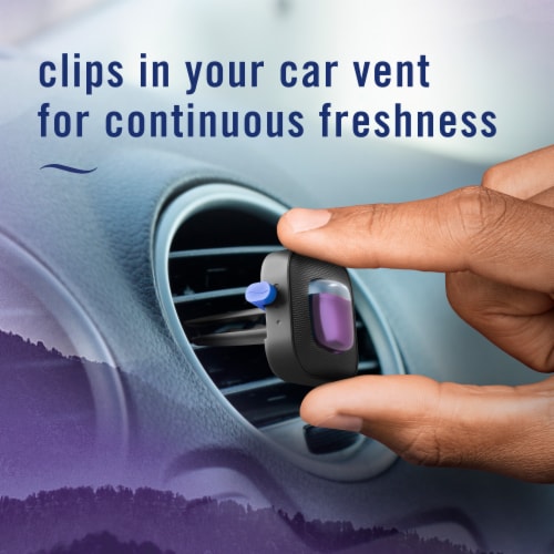 Febreze Car Air Freshener, Odor-Fighting Automotive Vent Clip, Mountain Scent Perspective: bottom
