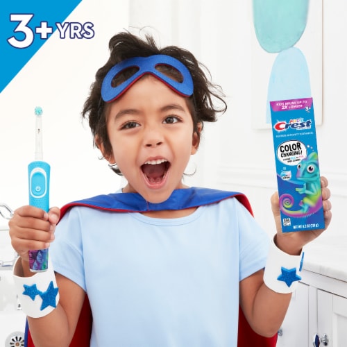 Crest Advanced Kid's Fluoride Bubblegum Flavor Toothpaste Perspective: bottom