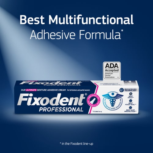 Fixodent Professional Ultimate Denture Adhesive Cream Perspective: bottom