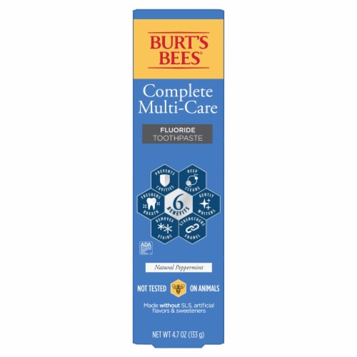 Burt's Bees® Complete Multi-Care Fluoride Toothpaste Perspective: bottom
