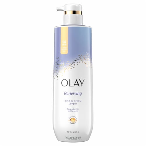 Olay Cleansing & Renewing Nighttime with Vitamin B3 and Retinol Body Wash Perspective: bottom