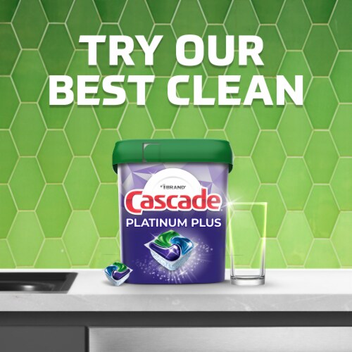Cascade Complete ActionPacs Fresh Scent Dishwasher Pods Perspective: bottom
