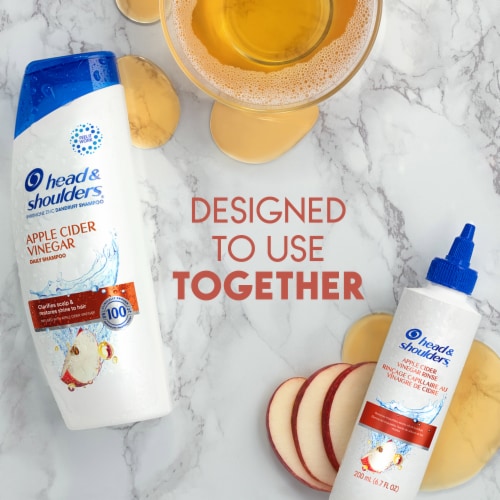 Head and Shoulders Dandruff Shampoo, Apple Cider Vinegar for Daily Use Perspective: bottom