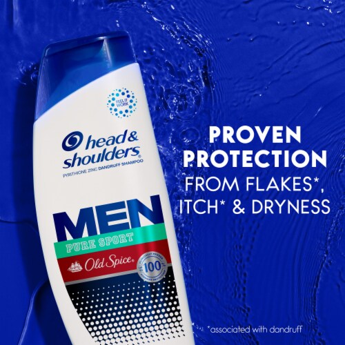 Head and Shoulders Old Spice Pure Sport Dandruff Shampoo Perspective: bottom