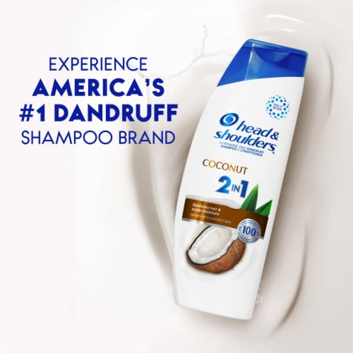 Head and Shoulders 2 in 1 Coconut Dandruff Shampoo and Conditioner Perspective: bottom