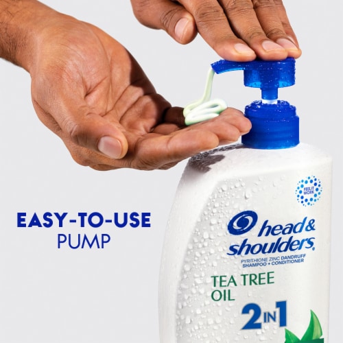 Head and Shoulders Dandruff 2 in 1 Shampoo and Conditioner, Tea Tree Oil for Daily Use Perspective: bottom