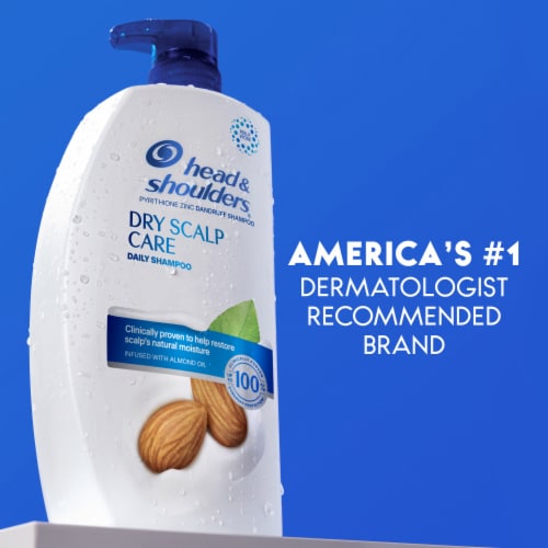 Head and Shoulders Dandruff Shampoo, Dry Scalp Care for Daily Use Perspective: bottom