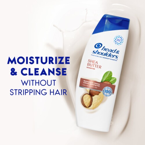 Head and Shoulders Dandruff Shampoo, Shea Butter for Daily Use Perspective: bottom