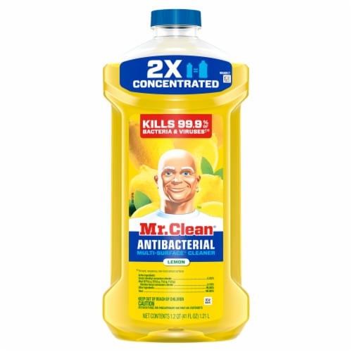 Mr. Clean Antibacterial All Purpose Cleaner Floor Cleaner for Mopping Cleaning Liquid Lemon Perspective: bottom