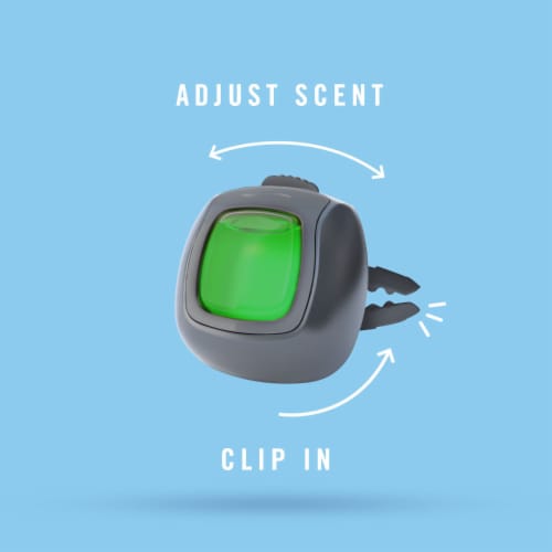 Febreze AUTO Air Freshener Vent Clip New Car Scent Perspective: bottom