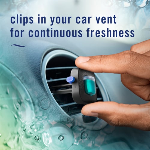 Febreze AUTO Air Freshener Vent Clip Unstopables Fresh Scent Perspective: bottom