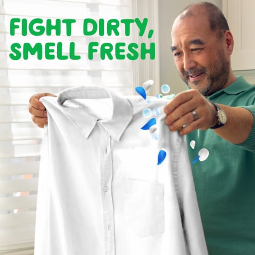 Gain Flings Ultra Oxi Waterfall Delight Liquid Laundry Detergent Pacs Perspective: bottom
