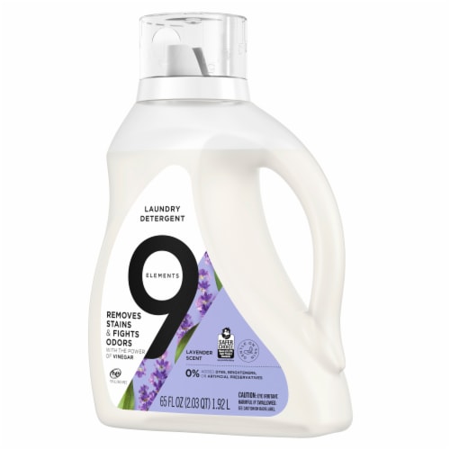 9 Elements Lavender Liquid Laundry Detergent Perspective: bottom