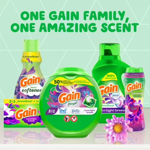 Gain With Febreze Moonlight Breeze Liquid Laundry Detergent Perspective: bottom