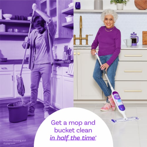 Swiffer PowerMop Multi-Surface Mopping Pad Refills for Floor Cleaning Perspective: bottom
