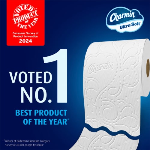 Charmin Ultra Soft 18 Mega XL Toilet Paper Rolls Perspective: bottom