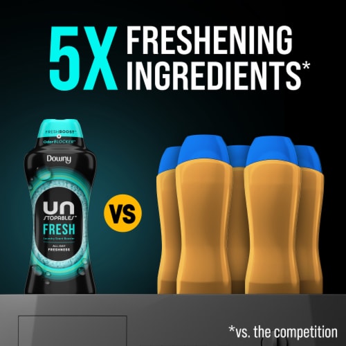 Downy Unstopables Fresh In-Wash Scent Booster Beads Perspective: bottom