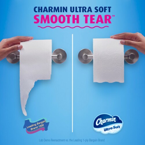 Charmin Ultra Soft Mega Roll Toilet Paper Perspective: bottom