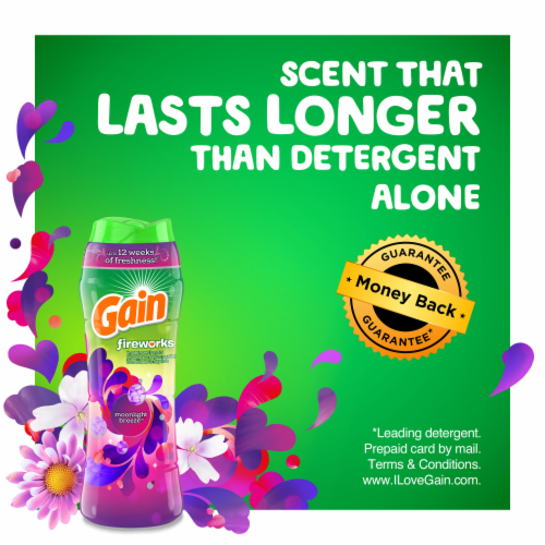 Gain Fireworks Moonlight Breeze In-Wash Scent Booster Beads Perspective: bottom