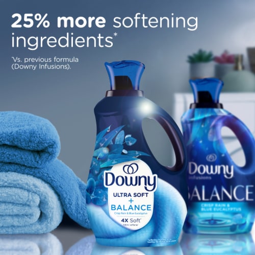 Downy Infusions Crisp Rain and Blue Eucalyptus Balance Fabric Softener Fabric Conditioner Perspective: bottom