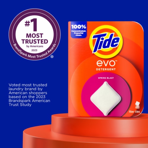 Tide Evo Spring Blast Laundry Detergent Sheet Perspective: bottom