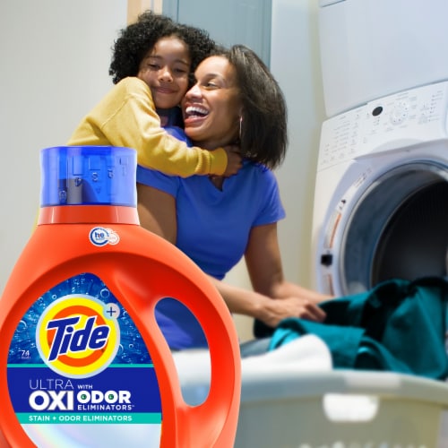Tide HE Ultra Oxi with Odor Eliminator Liquid Laundry Detergent Perspective: bottom