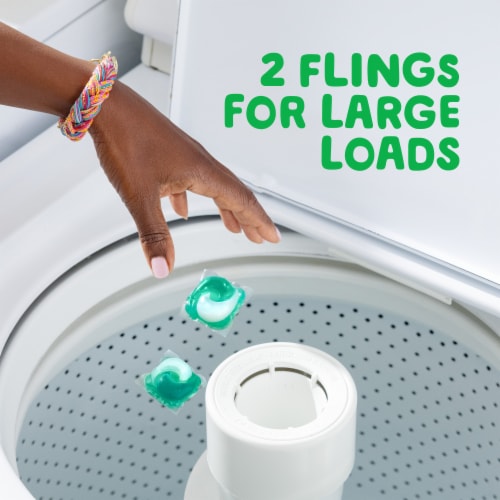 Gain Flings Original Liquid Laundry Detergent Soap Pacs Perspective: bottom