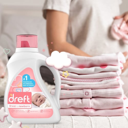 Dreft Stage 1 Newborn Baby Liquid Laundry Detergent Perspective: bottom