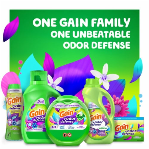 Gain Odor Defense Super Fresh Blast Liquid Fabric Softener Fabric Conditioner Perspective: bottom