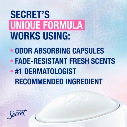 Secret Clinically Proven Aluminum Free Deodorant for Women Powder Cotton Perspective: bottom