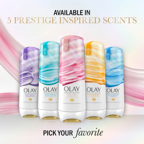 Olay Indulgent Moisture Body Wash with Rose & Cherry Crème Perspective: bottom