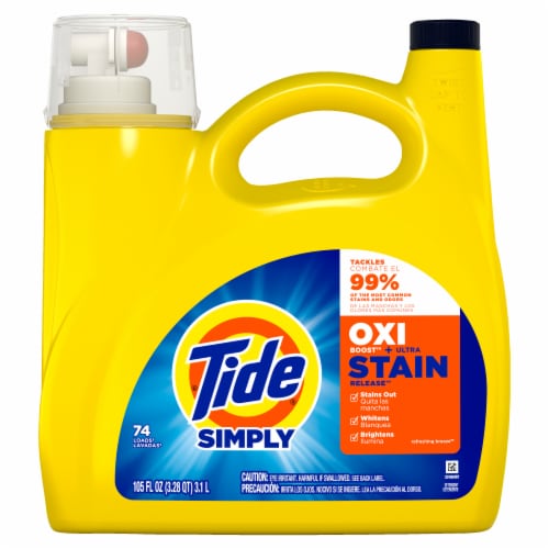 Tide Simply Oxi Stain Liquid Laundry Detergent Perspective: bottom