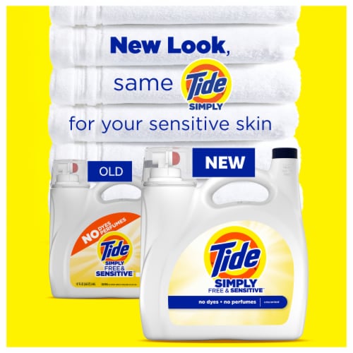 Tide Simply Free & Sensitive Liquid Laundry Detergent Perspective: bottom