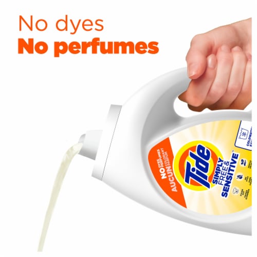 Tide Simply Free & Sensitive Liquid Laundry Detergent Perspective: bottom