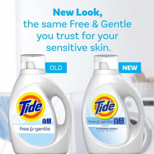 Tide Free & Gentle Liquid Laundry Detergent Perspective: bottom
