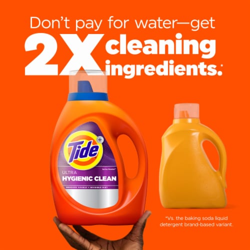 Tide Ultra Hygienic Clean Spring Meadow Liquid Laundry Detergent Perspective: bottom