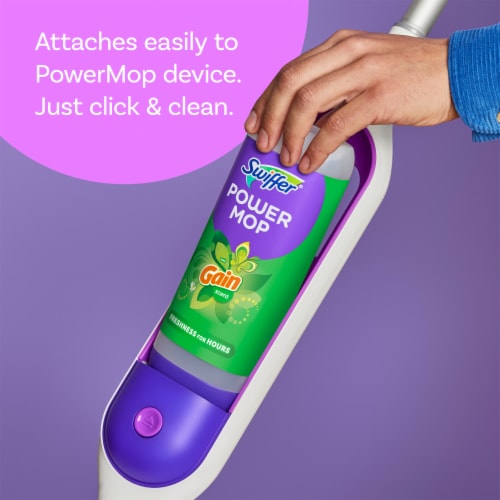Swiffer PowerMop Floor Cleaning Solution with Gain Scent Perspective: bottom