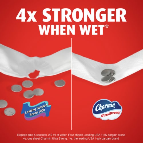 Charmin Ultra Strong 12 Mega XL Toilet Paper Perspective: bottom